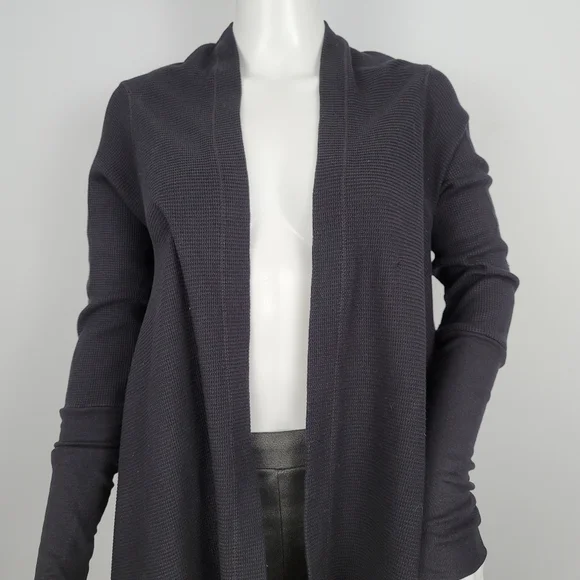 Splendid Thermal Wrap Black Cardigan - Picture 9 of 16